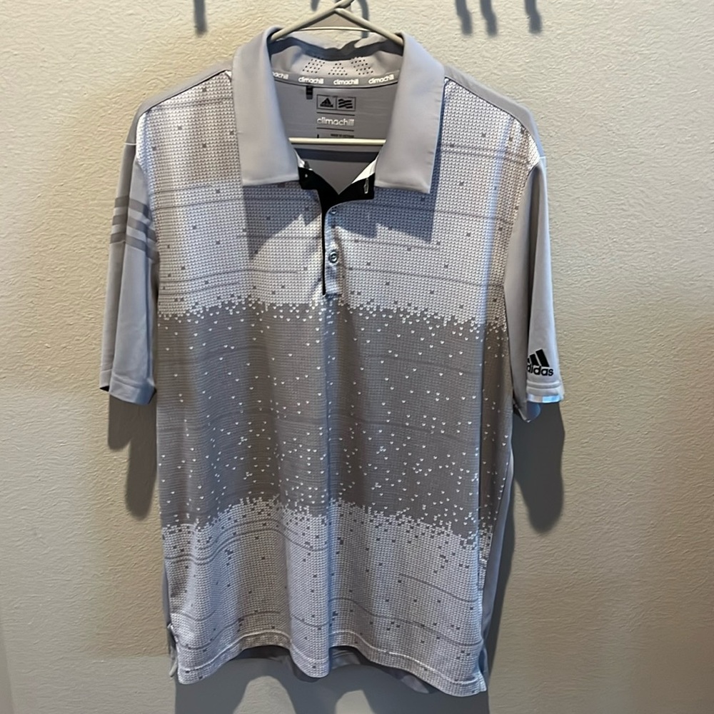 Adidas Climachill Golf Shirt size L.  Excellent used condition